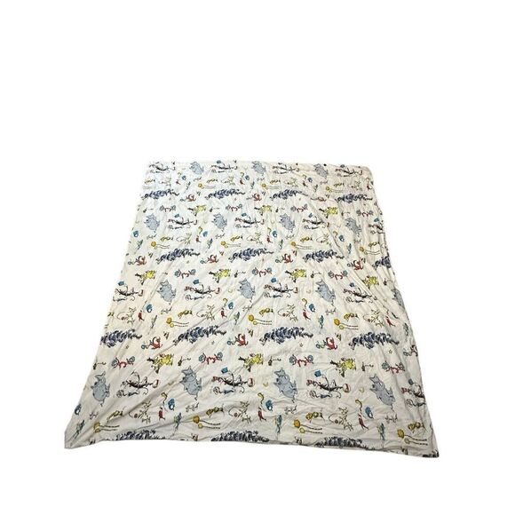 POTTERY BARN Pottery Barn Kids Dr. Seuss Exceptionally 2 piece  , Queen Size Duv - Picture 1 of 16